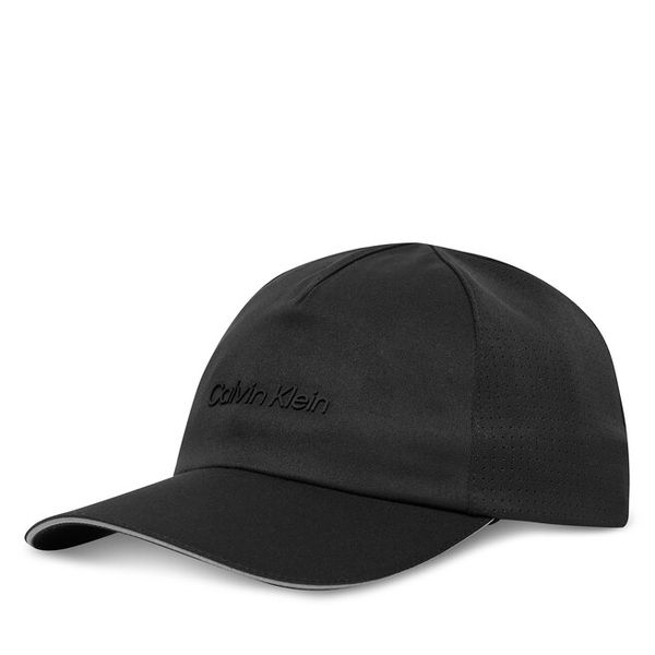Czapka z daszkiem Calvin Klein. Czarne czapki z daszkiem damskie Calvin Klein, bez wzorów. Za 103.99 zł.