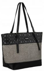 Shopperka czarna David Jones 6875-4. Czarne torebki klasyczne damskie David Jones, ze skóry ekologicznej, bez dodatków. Za 157.99 zł.