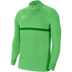 Bluza juniorska Nike Academy Drill treningowa. Zielone bluzy damskie Nike, bez wzorów, bez kaptura. W wyprzedaży za 125.40 zł.