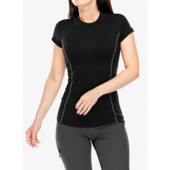 Koszulka merino damska Sensor Merino Active Tee S/S. Czarne koszulki sportowe damskie Sensor, s, bez wzorów, bez ramiączek. Za 272.99 zł.
