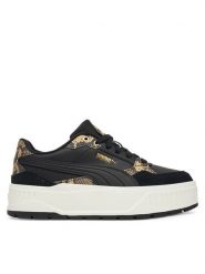 Puma Sneakersy Karmen II Idol Snake Chic 400395 02 Czarny. Czarne obuwie sportowe damskie Puma, ze skóry, bez zapięcia. Za 219.99 zł.