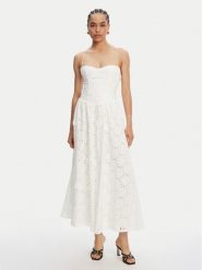 BARDOT Sukienka koktajlowa Estie 59786DB2 Biały Regular Fit. Białe sukienki damskie Bardot, bez wzorów, z bawełny, wizytowe, bez ramiączek. Za 1,019.00 zł.