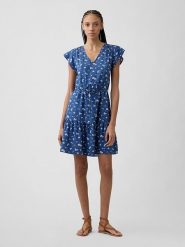 GAP Sukienka w kolorze niebieskim rozmiar: XXL. Niebieskie sukienki damskie GAP, bez wzorów, z bawełny, bez ramiączek. Za 114.98 zł.