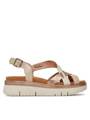 Pikolinos Sandały Palma W4N-0650C1 Beżowy. Brązowe sandały damskie Pikolinos, bez wzorów, ze skóry, bez obcasa, na płaskiej podeszwie, bez zapięcia. Za 359.99 zł.