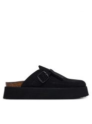 D.Franklin Klapki DFSH414005 Czarny. Czarne klapki damskie D.Franklin, bez wzorów, ze skóry, bez obcasa, bez zapięcia. Za 569.99 zł.