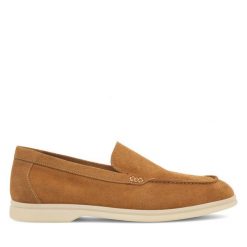 Mokasyny GINO ROSSI. Brązowe mokasyny damskie Gino Rossi, bez obcasa. Za 224.99 zł.