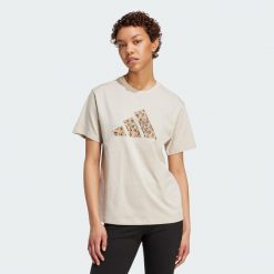 Koszulka z grafiką zwierzęcą. Czarne bluzki damskie Adidas, xs, bez wzorów, z bawełny, bez kołnierzyka, bez ramiączek. Za 109.00 zł.