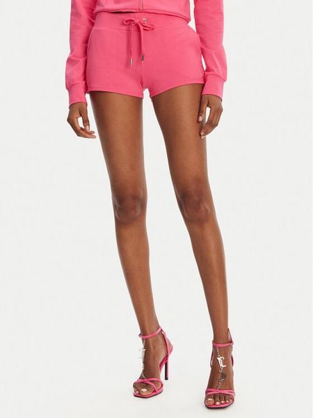Juicy Couture Szorty sportowe JCWHS125312 Różowy Loose Fit. Czerwone spodenki sportowe damskie Juicy Couture, m, bez wzorów, z bawełny. Za 209.99 zł.