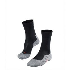 Skarpetki damskie Falke TK5. Czarne skarpetki damskie Falke, bez wzorów, z materiału. Za 160.00 zł.