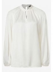 More & More Bluzka w kolorze białym rozmiar: 46. Białe bluzki damskie More & More, s, bez wzorów, z wiskozy, klasyczne, bez kołnierzyka, bez ramiączek. Za 121.80 zł.