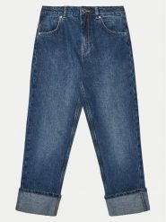 Guess Jeansy J5RA11 D5D90 Niebieski Regular Fit. Niebieskie jeansy dziewczęce Guess, z aplikacjami, z bawełny. Za 179.99 zł.