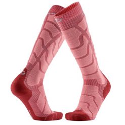 Welniane skarpety narciarski kobieta Therm-ic Ski Warm Lady wysokosc kolana. Czerwone skarpetki damskie THERM-IC, bez wzorów, z elastanu. Za 140.35 zł.