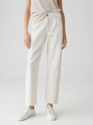 OPUS Dżinsy "Lolah" - Regular fit - w kolorze kremowym rozmiar: 34/L28. Brązowe jeansy damskie Opus, z podwyższonym stanem. Za 217.45 zł.