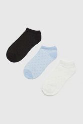 Skarpetki damskie 3-pack. Skarpetki damskie MOODO, bez wzorów, z bawełny. W wyprzedaży za 9.99 zł.