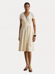 LAUREN RALPH LAUREN Sukienka koktajlowa 200P13812005 Kremowy Regular Fit. Białe sukienki damskie Lauren Ralph Lauren, bez wzorów, z syntetyku, wizytowe, bez ramiączek. Za 1,199.00 zł.