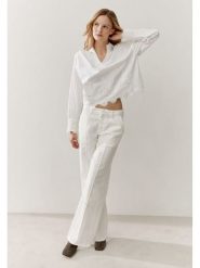 More & More Bluzka w kolorze białym rozmiar: 46. Białe bluzki damskie More & More, bez wzorów, z koronki, bez kołnierzyka, bez ramiączek. Za 166.88 zł.