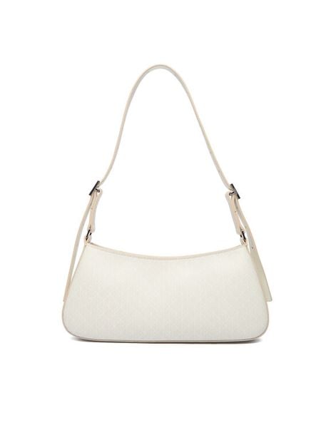 Calvin Klein Torebka Emblem Aop Small Shoulder Bag LV04F3324G Écru. Torebki klasyczne damskie Calvin Klein, ze skóry, bez dodatków. Za 449.99 zł.