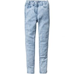Jegginsy bonprix jasnoniebieski. Niebieskie jeansy dziewczęce bonprix. Za 59.99 zł.