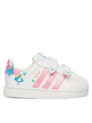 Adidas Sneakersy Disney Superstar II Comfort Closure IH1743 Biały. Białe buty sportowe dziewczęce Adidas, ze skóry, bez zapięcia. Za 299.99 zł.