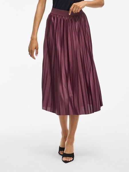 Vila Spódnica "Vinitban" w kolorze bordowym rozmiar: M. Czerwone spódnice damskie Vila, m, bez wzorów, midi. Za 104.89 zł.