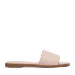 Klapki JENNY. Czerwone klapki damskie Jenny, bez wzorów, bez obcasa, bez zapięcia. Za 69.99 zł.