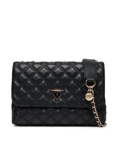 Guess Torebka Giully II HWQG96 73200 Czarny. Czarne torebki klasyczne damskie Guess, ze skóry, bez dodatków. Za 359.99 zł.