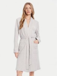 LAUREN RALPH LAUREN Szlafrok ILN42453 Szary. Szare szlafroki damskie Lauren Ralph Lauren, bez wzorów, z bawełny, bez kaptura. Za 619.99 zł.