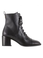 Högl Skórzane botki w kolorze czarnym rozmiar: 37. Czarne botki damskie Högl, eleganckie, bez obcasa, bez zapięcia. Za 399.95 zł.