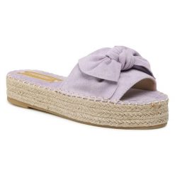 Espadryle DeeZee. Fioletowe espadryle damskie DeeZee, bez wzorów, bez obcasa. Za 35.99 zł.