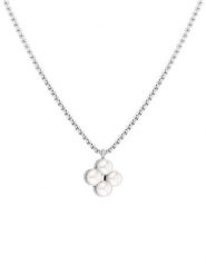 Tamaris Naszyjnik z elementem ozdobnym - dł. 45 cm rozmiar: onesize. Szare naszyjniki damskie Tamaris, z perłą, ze stali. Za 140.20 zł.