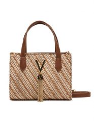 Valentino Torebka Divina Summer VBS9XI15S Brązowy. Brązowe torebki klasyczne damskie Valentino, ze skóry, bez dodatków. Za 479.99 zł.