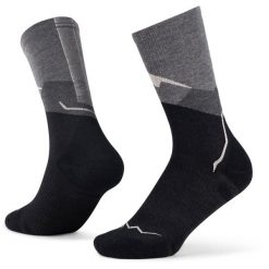 Skarpetki BUFF merino Graphite. Szare skarpetki damskie Buff, bez wzorów, z elastanu. Za 99.99 zł.