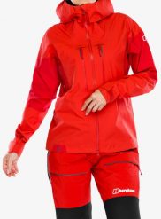 Kurtka z membraną damska Berghaus MTN Guide Alpine Pro Jacket. Czerwone kurtki damskie Berghaus, xl, bez wzorów, z gore-texu, bez kaptura. Za 2,080.15 zł.