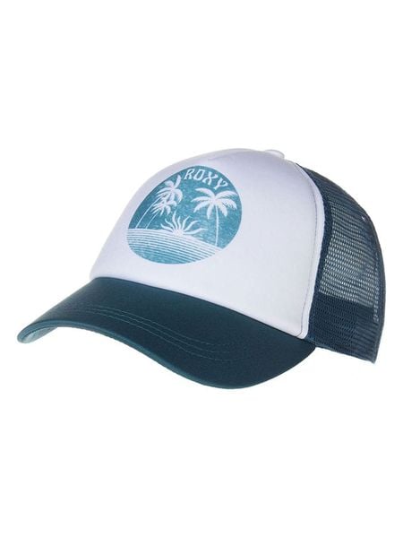 Roxy Czapka w kolorze biało-turkusowo-granatowym rozmiar: onesize. Białe czapki z daszkiem damskie Roxy, bez wzorów. Za 96.14 zł.