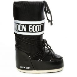 Śniegowce Moon Boot. Czarne śniegowce damskie Moon Boot, z nylonu. Za 899.99 zł.