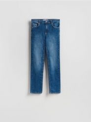 Jeansy boyfriend - granatowy. Niebieskie jeansy damskie Reserved. Za 119.99 zł.