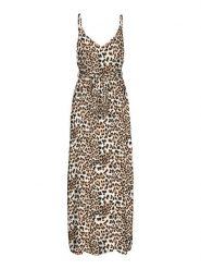 Vero Moda Sukienka letnia Easy 10307995 Brązowy Regular Fit. Brązowe sukienki damskie Vero Moda, bez wzorów, z wiskozy, bez ramiączek. Za 129.99 zł.