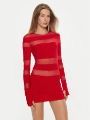 NORMA KAMALI Sukienka koktajlowa KK4233PMB48946 Czerwony Slim Fit. Czerwone sukienki damskie Norma Kamali, bez wzorów, z syntetyku, wizytowe, bez ramiączek. Za 1,349.00 zł.