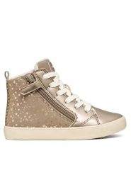 Geox Sneakersy J Gisli Girl J664ND 0AUAJ C5005 S Złoty. Żółte trampki dziewczęce Geox, bez wzorów, ze skóry, bez zapięcia. Za 249.99 zł.