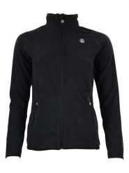 Peak Mountain Kurtka polarowa "Afonor" w kolorze czarnym rozmiar: M. Czarne kurtki damskie Peak Mountain, m, z aplikacjami, z materiału, bez kaptura. Za 56.79 zł.