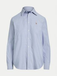 Polo Ralph Lauren Koszula 211970736002 Niebieski Relaxed Fit. Niebieskie koszule damskie Polo Ralph Lauren, m, bez wzorów, z bawełny, bez kołnierzyka, bez ramiączek. Za 369.99 zł.