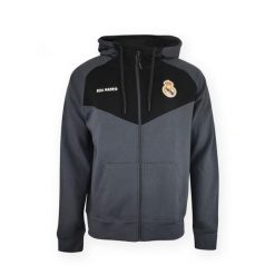 Nowoczesna bluza z kapturem Real Madryt. Czarne bluzy damskie REAL MADRID, bez wzorów, z kapturem. W wyprzedaży za 278.95 zł.