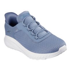 Buty damskie SKECHERS Bobs Squad Chaos In Color. Niebieskie obuwie sportowe damskie Skechers, bez zapięcia. Za 269.99 zł.