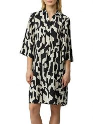 S.Oliver Sukienka w kolorze czarno-beżowym rozmiar: 36. Brązowe sukienki damskie S.Oliver, bez wzorów, bez ramiączek. Za 100.04 zł.