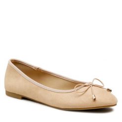 Baleriny Jenny Fairy. Brązowe balerinki damskie Jenny Fairy, bez wzorów. Za 49.99 zł.