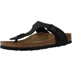 Japonki damskie Birkenstock Gizeh Bf Black. Brązowe klapki damskie Birkenstock, bez wzorów, z materiału, bez obcasa, bez zapięcia. Za 339.00 zł.