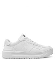 Calvin Klein Jeans Sneakersy Low Cut Lace-Up Sneaker V3A9-80980-1355 S Biały. Białe buty sportowe dziewczęce Calvin Klein Jeans, bez wzorów, z jeansu, bez zapięcia. Za 309.99 zł.
