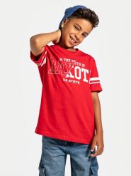 Coccodrillo T-Shirt ZC4143203ABJ Czerwony Regular Fit. Czerwone t-shirty i koszulki chłopięce COCCODRILLO, bez wzorów, z bawełny, bez kołnierzyka, bez ramiączek. Za 39.99 zł.