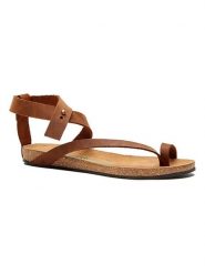 Comfortfusse Skórzane sandały w kolorze brązowym rozmiar: 41. Brązowe sandały damskie Comfortfüße, bez wzorów, ze skóry, z otwartym noskiem, bez obcasa, bez zapięcia. Za 252.99 zł.