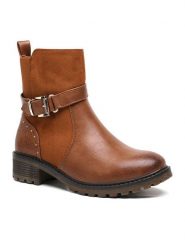 Sixth Sens Botki w kolorze jasnobrązowym rozmiar: 36. Brązowe botki damskie Sixth Sens, bez obcasa, bez zapięcia. Za 143.22 zł.